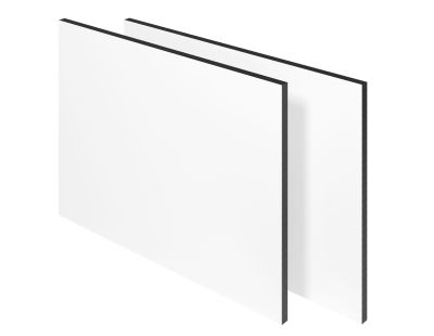 Blauwschild HPL plaat wit (Ral 9016) 3050mm x 1300mm x 6mm  - op maat met rest